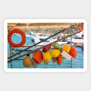 Tethered buoys, Sticker